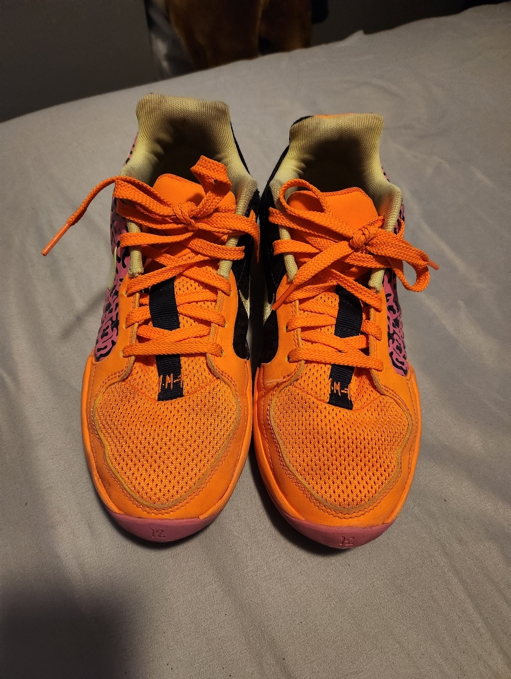 Nike Ja's Bright Orange Mesh Athletic Sneakers